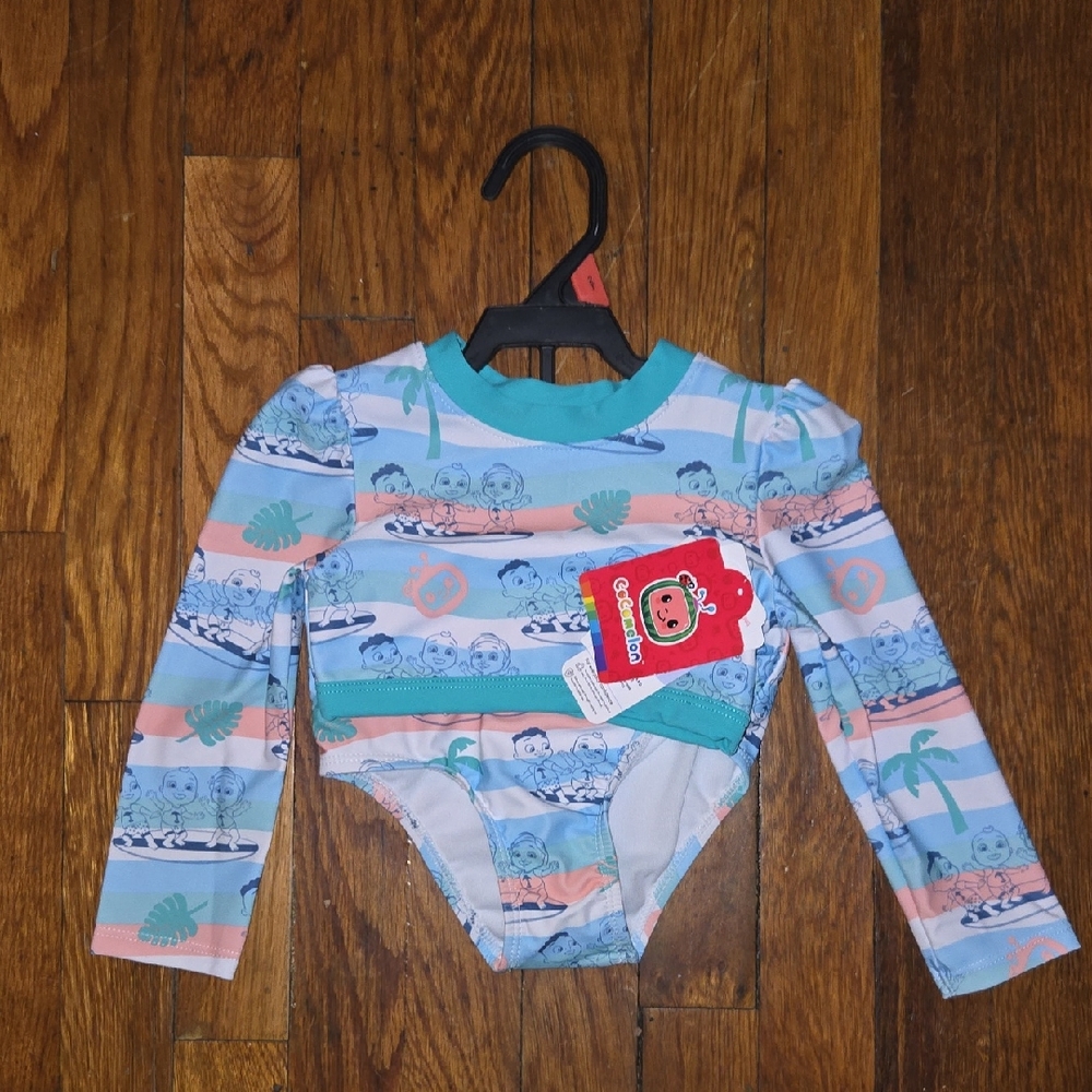 Girls' Cocomelon Swimsuit UPF 50+ In Size 2T